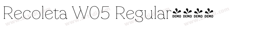 Recoleta W05 Regular字体转换